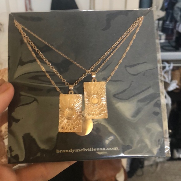 LAST ONE SALE Triple Layer Sunset Pendant Necklace - Picture 6 of 7